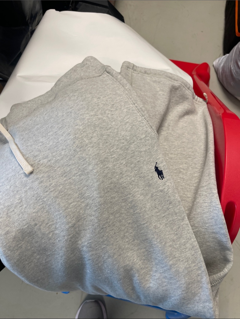 Polo by Ralph Lauren Light Grey Sweatpants with Navy Pony